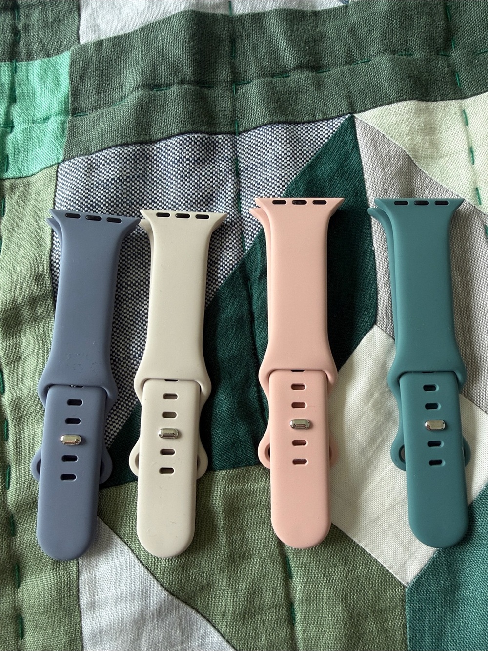 Silicone Apple Watch Bands - Set of 4 Pastel Colors